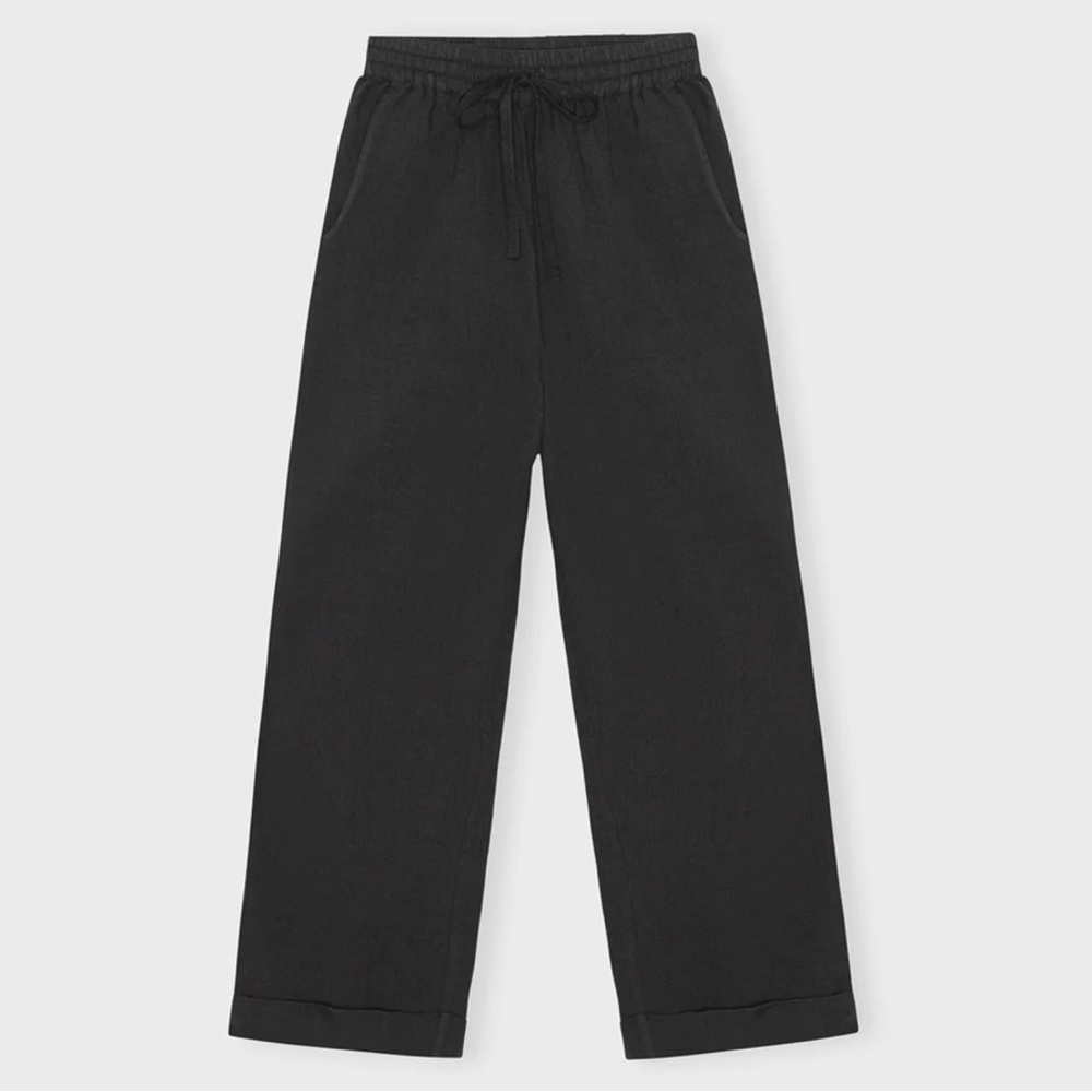 Brand New, Never Worn Care by Me Cecile Black Linen Pant